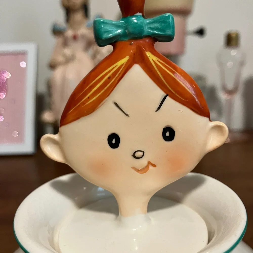 Vintage Pixieware Lipper Mann Mustard Jar - Picture 2 of 8